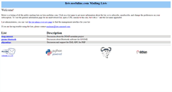 Desktop Screenshot of lists.usefulinc.com