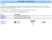Tablet Screenshot of lists.usefulinc.com